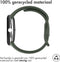 imoshion Siliconen bandje - Geschikt voor Google Pixel Watch / Watch 2 / Watch 3 (41 mm) - Maat L - Donkergroen