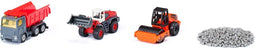 Siku Cadeauset wegenbouw kiepwagen Liebherr-shovel wals beweegbare onderdelen incl. granulaat