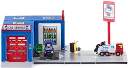 Siku Car Service Garage incl. 2 -voertuigen kunststof/metaal vele functies geschikt voor een schaal van max. 1:50 veelkleurig