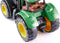 Siku John Deere Tractor met voorlader groen metaal/kunststof rubberen banden beweegbare voorlader