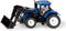 Siku New Holland Tractor met voorlader metaal/kunststof blauw/zwart beweegbare voorlader trekhaak