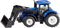 Siku New Holland Tractor met voorlader metaal/kunststof blauw/zwart beweegbare voorlader trekhaak