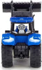 Siku New Holland Tractor met voorlader metaal/kunststof blauw/zwart beweegbare voorlader trekhaak