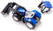 Siku New Holland Tractor met voorlader metaal/kunststof blauw/zwart beweegbare voorlader trekhaak