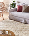 SILCHAR - Laagpolig vloerkleed - Beige - 140 x 200 cm - Katoen