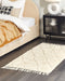 SILCHAR - Laagpolig vloerkleed - Beige - 80 x 150 cm - Katoen