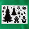 Silhouette Raamstickers Kerst