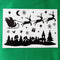 Silhouette Raamstickers Kerst