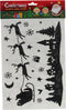 Silhouette Raamstickers Kerst