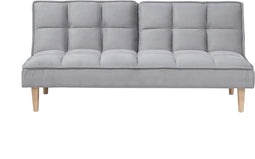SILJAN - Slaapbank 3-zits - Lichtgrijs - Polyester