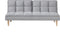 SILJAN - Slaapbank 3-zits - Lichtgrijs - Polyester