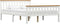 vidaXL - Bedframe - massief - grenenhout - wit - 140x200 - cm