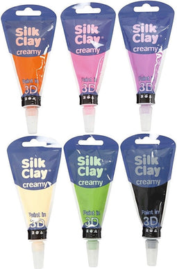 Silk Clay Creamy 6 X 35 ml, Kleuren Assortiment