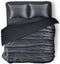 Silk Dekbedovertrek Glans Satijn - Anthracite - 140x200/220cm - 1 Persoons - Met Kussensloop 60x70