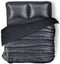 Silk Dekbedovertrek Glans Satijn - Anthracite - 200x200/220cm - 2 Persoons - Met 2 Kussenslopen 60x70