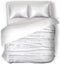 Silk Dekbedovertrek Glans Satijn - White - 140x200/220cm - 1 Persoons - Met Kussensloop 60x70