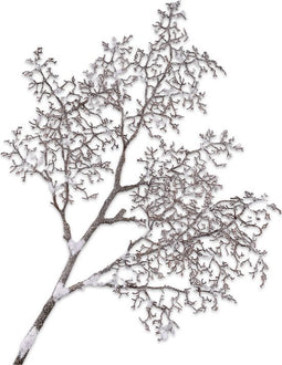 Silk-ka Kunstbloem-Kunsttak Hout Tak Sneeuw-Bruin 99 cm