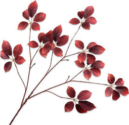 Silk-ka Kunstbloem-Zijde Bladtak Rood-Bruin 103 cm