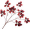 Silk-ka Kunstbloem-Zijde Bladtak Rood-Bruin 103 cm
