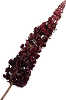 Silk-ka Kunstbloem-Zijde Bloem Lupine Steel Bordeau 106 cm