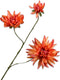 Silk-ka Kunstbloem-Zijden Bloem Dahlia Tak Oranje 72 cm