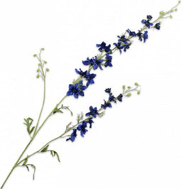 Silk-ka Kunstbloem-Zijden Bloem Delphinium Tak Blauw 122 cm