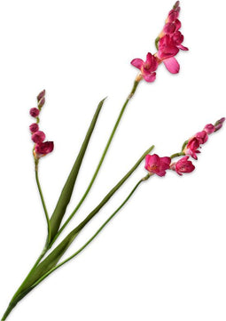 Silk-ka Kunstbloem-Zijden Bloem Freesia Tak Fuchsia-Paars 83 cm