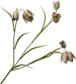 Silk-ka Kunstbloem-Zijden Bloem Fritillaria Tak Groen 64 cm Voordeelaanbod Per 2 Stuks