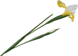 Silk-ka Kunstbloem-Zijden Bloem Iris Steel Zijde Geel 76 cm Voordeelaanbod per 2 stuks