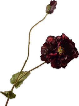 Silk-ka Kunstbloem-Zijden Bloem Klaproos Bordeau-Rood 109 cm