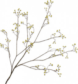 Silk-ka Kunstbloem-Zijden Bloem-Kunsttak Bessentak Groen 136 cm