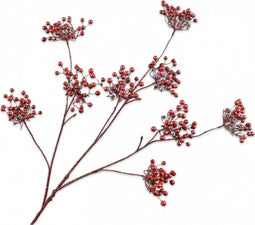 Silk-ka Kunstbloem-Zijden Bloem-Kunsttak Bessentak Rood 96 cm