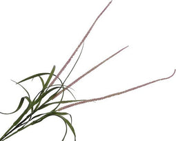 Silk-ka Kunstbloem-Zijden Bloem-Kunsttak Gras Tak Lavendel-Roze 135 cm