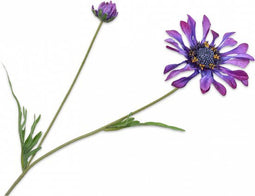 Silk-ka Kunstbloem-Zijden Bloem Margriet Steel Paars 55 cm Voordeelaanbod Per 2 Stuks