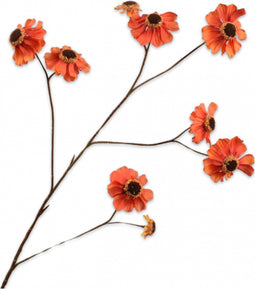 Silk-ka Kunstbloem-Zijden Bloem Rudbeckia Tak Oranje 101 cm