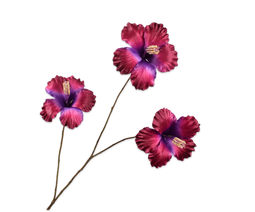 Silk-ka Silk-ka Kunstbloemen Hibiscus Beauty Roze Paars 140873