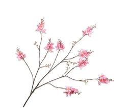 Silk-ka Silk-ka Kunstbloemen Tak Forsythia Licht Roze 104cm 143271