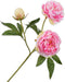 Silk-ka Zijden Bloem-Kunstbloem Pioen Tak Roze 76 cm