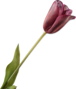 Silk-ka Zijden Bloem-Kunstbloem Tulp Steel Perzik-Roze 72 cm