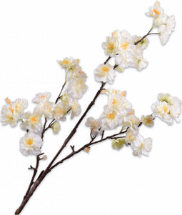 Silk-ka Zijden Kunstbloemen - Nep Bloemen - Bloesem Tak Wit 150005 - 121 cm