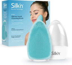 Silk'n Elektrische Gezichtsreiniger - Bright - Gezichtsborstel - Diepe reiniging en massage van de huid - Lichtblauw