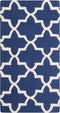 SILVAN - Laagpolig vloerkleed - Blauw - 80 x 150 cm - Wol