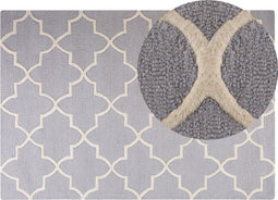 SILVAN - Laagpolig vloerkleed - Grijs - 160 x 230 cm - Wol