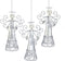 Silver Angel With Pearl Head 4.5 Inch