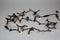 Silver winglinks light strings Boomverlichting - 10m - zwarte kabel - warmwit - koppelbare verlichting