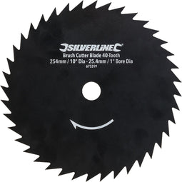 Silverline Bosmaaierblad - 40 tanden - Ø 254 mm - Hoog carbon staal - Asgat 25,4 mm