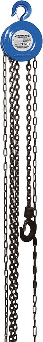 Silverline Handtakel - 1000 kilo - Takelhoogte 2.5 meter