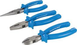 Silverline Tangen set - 3-delig - geharde kaken - antislip handvat - 160 mm