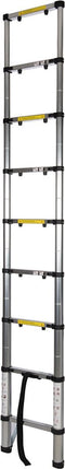 Silverline Telescopische ladder - 9 treeds - Werkhoogte 2.60m -