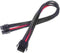 SilverStone PP07 - Stroomverlengkabel - 8 pin EPS12V (4+4) (V) naar 8 pin EPS12V (M) - 30 cm - zwart / rood